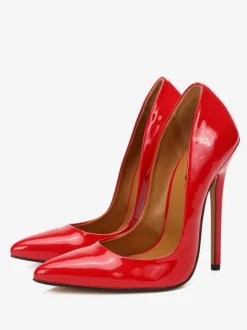 Escarpins En Cuir PU À Talons Hauts Sexy Pour Femmes