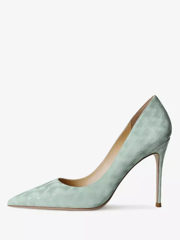 Escarpins femmes à talons hauts imprimé poisson talon aiguille cuir PU