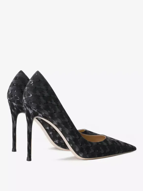 Escarpins femmes à talons hauts imprimé poisson talon aiguille cuir PU