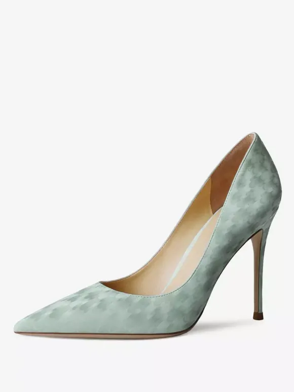 Escarpins femmes à talons hauts imprimé poisson talon aiguille cuir PU