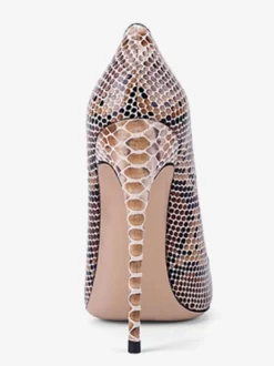Escarpins femme talon haut bout pointu brillant