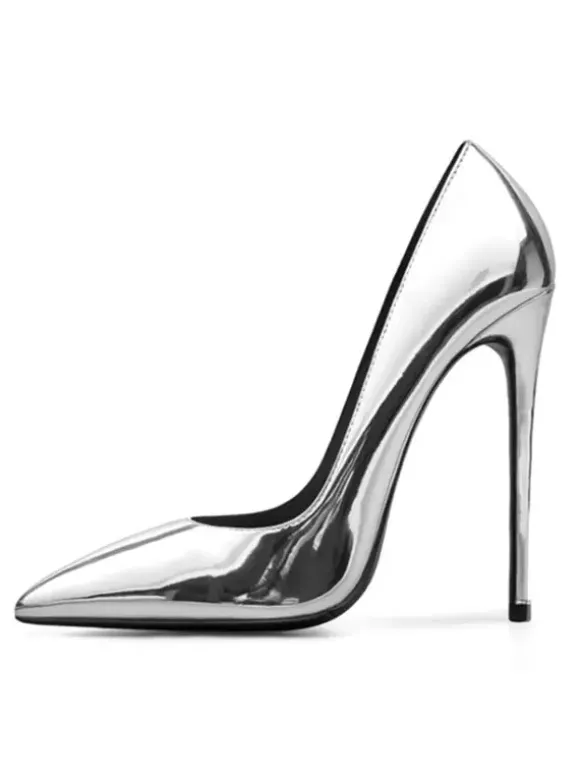 Escarpins femme talon haut vernis rouge bout pintu Chaussures sexy