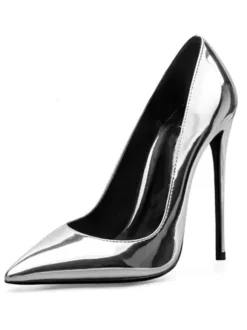 Escarpins femme talon haut vernis rouge bout pintu Chaussures sexy