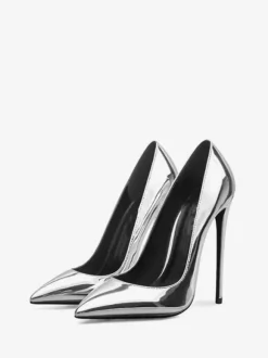 Escarpins femme talon haut vernis rouge bout pintu Chaussures sexy