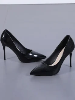 Escarpins Femme à Talons Hauts avec Bout Pointu Unicolore