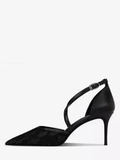 Escarpins à lacets pour femmes bout pointu brides croisées chaussures de mariage et de soirée
