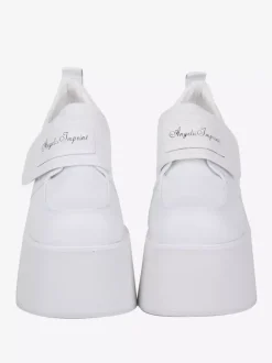 Escarpins Lolita Sweet Lolita blancs en cuir PU à plateforme