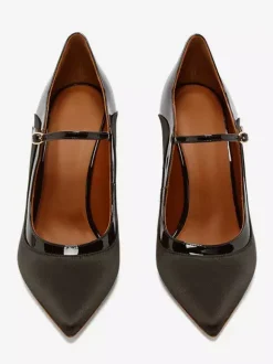 Escarpins Mary Jane noirs à bout pointu et talons hauts