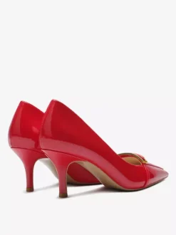 Escarpins noirs à petits talons bout pointu chaussures habillées à enfiler pour femmes
