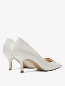 Escarpins noirs à petits talons bout pointu chaussures habillées à enfiler pour femmes
