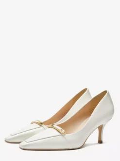Escarpins noirs à petits talons bout pointu chaussures habillées à enfiler pour femmes