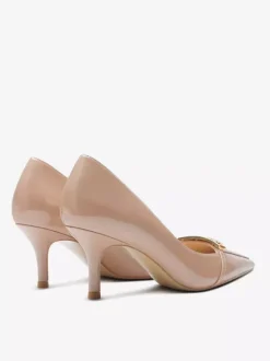 Escarpins noirs à petits talons bout pointu chaussures habillées à enfiler pour femmes