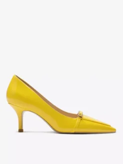 Escarpins noirs à petits talons bout pointu chaussures habillées à enfiler pour femmes