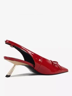 Escarpins à petits talons bout pointu n艙ud chaussures de bal à enfiler