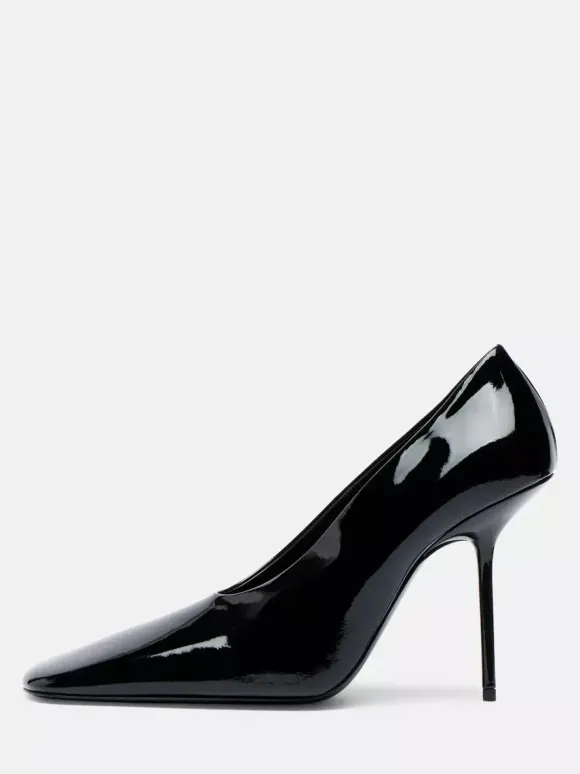 Escarpins sexy pour femmes bout carré chaussures habillées à enfiler