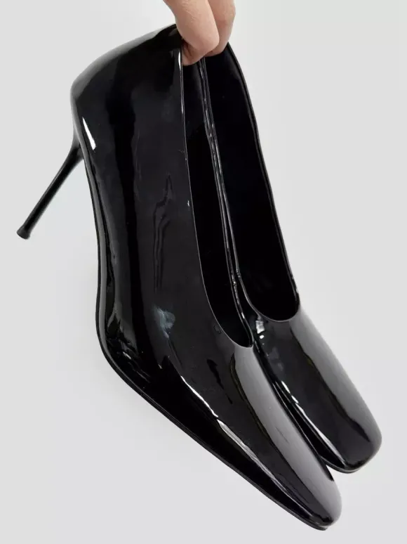 Escarpins sexy pour femmes bout carré chaussures habillées à enfiler