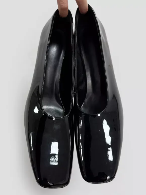 Escarpins sexy pour femmes bout carré chaussures habillées à enfiler