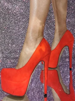 Escarpins sexy à talons hauts et talons aiguilles en micro-daim pour femmes