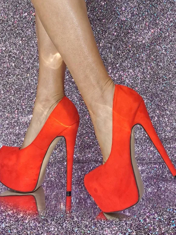 Escarpins sexy à talons hauts et talons aiguilles en micro-daim pour femmes