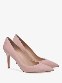 Escarpins à talons aiguilles et tige en PU verni pour femmes