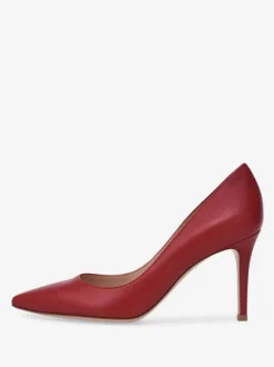 Escarpins à talons aiguilles et tige en PU verni pour femmes