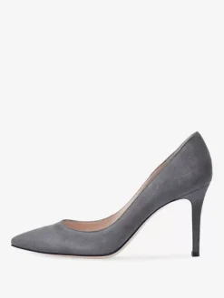 Escarpins à talons aiguilles et tige en PU verni pour femmes