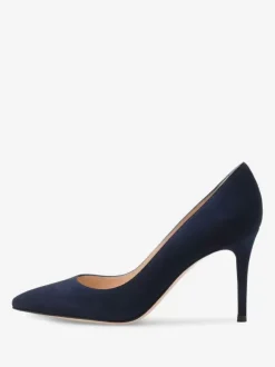 Escarpins à talons aiguilles et tige en PU verni pour femmes