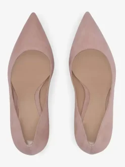 Escarpins à talons aiguilles et tige en PU verni pour femmes