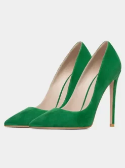 Escarpins à Talons Hauts avec Bout Pointu Unicolore