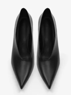 Escarpins à talons hauts bordeaux pour femmes bout pointu à enfiler