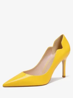 Escarpins à talons hauts et bout pointu pour femmes à enfiler à talon aiguille