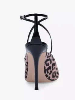 Escarpins à talons hauts et bout pointu en crin de cheval