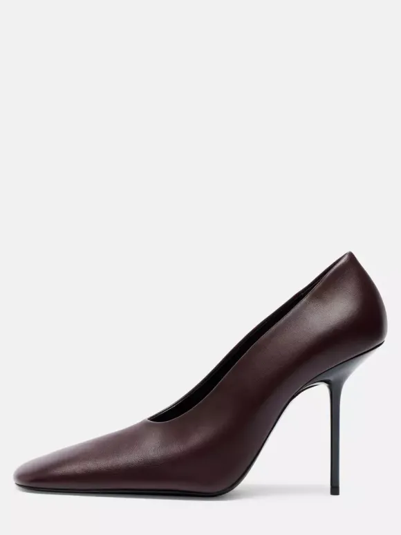 Escarpins à talons hauts pour femmes bout carré chaussures habillées à enfiler