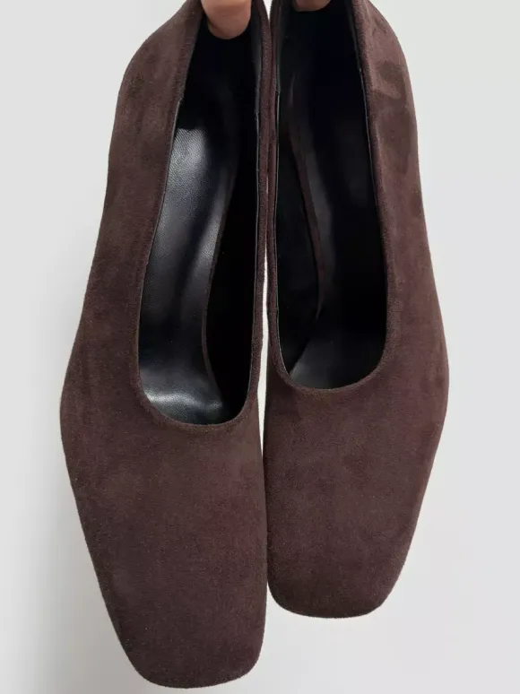 Escarpins à talons hauts pour femmes bout carré chaussures habillées à enfiler