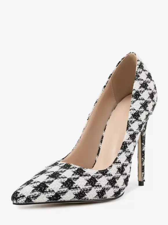 Escarpins à talons hauts pour femmes bout pointu à enfiler