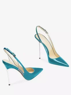 Escarpins à talons hauts pour femmes bout pointu bride arrière chaussures sexy