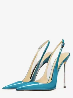 Escarpins à talons hauts pour femmes bout pointu bride arrière chaussures sexy