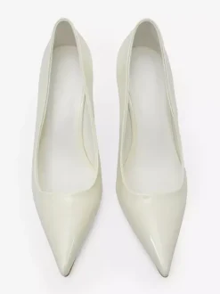 Escarpins à talons hauts rouges et bout pointu pour femmes