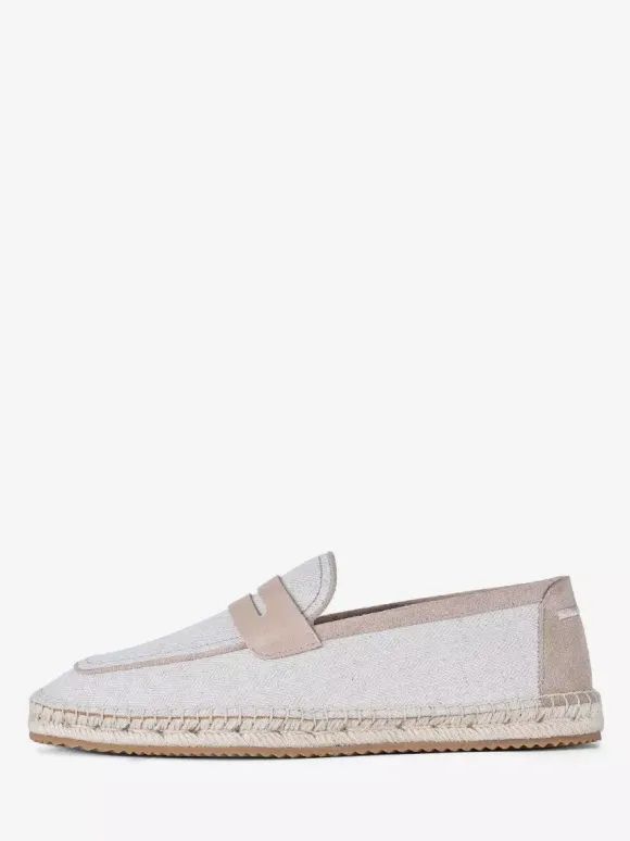 Espadrilles à enfiler pour homme avec semelle en corde tressée