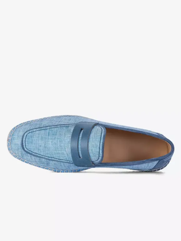Espadrilles à enfiler pour homme avec semelle en corde tressée