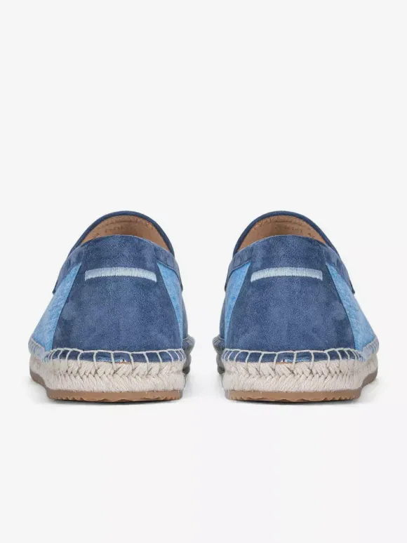 Espadrilles à enfiler pour homme avec semelle en corde tressée