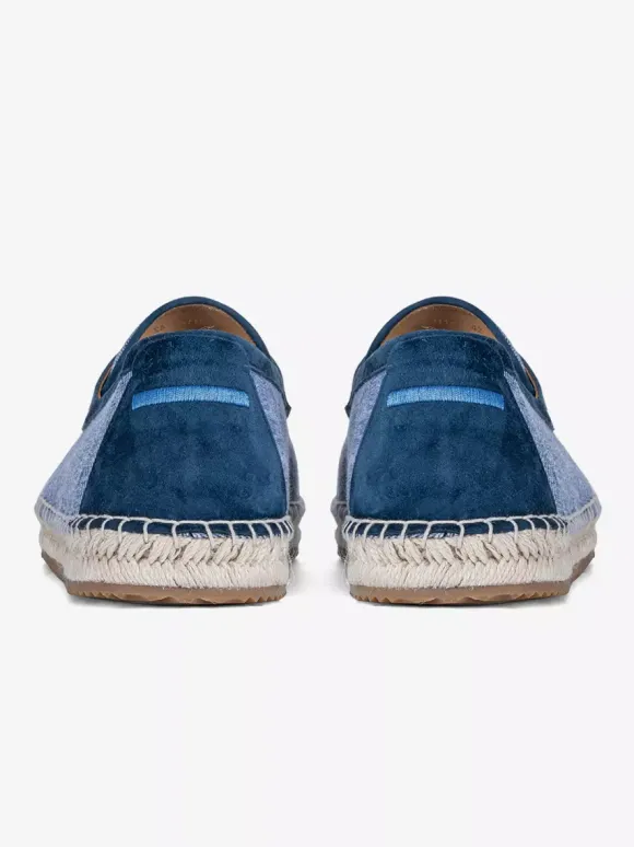 Espadrilles à enfiler pour homme avec semelle en corde tressée