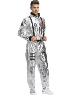 Femmes Homme Enfatn Astronaute Cosplay Costume Combinaison Costumes d'Halloween