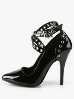 Femmes Sexy Hauts talons Synthétique Rouge bout pointu Paillettes Chaussures sexy