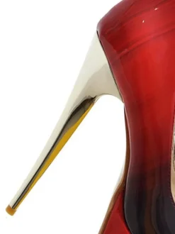 Femmes sexy talons hauts vert bout rond chaussures sexy