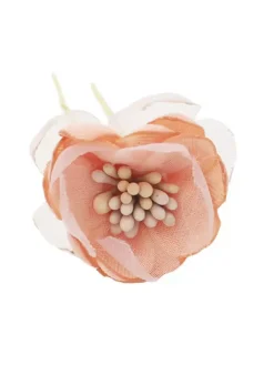 Fleurs épingle à cheveux mariage rose coiffe mariage 2 pièces
