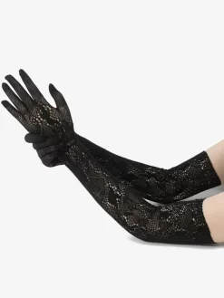 Gants de mariage blancs en cuir pour femmes longs gants de soirée d'opéra de mariée