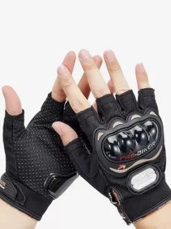 Gants Demi-Doigt Imperméables Moto Course Vélo Escalade Randonnée Doigts Coupés
