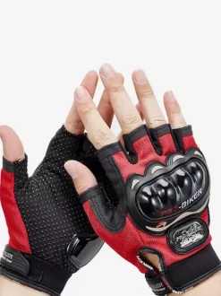 Gants Demi-Doigt Imperméables Moto Course Vélo Escalade Randonnée Doigts Coupés