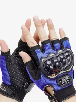 Gants Demi-Doigt Imperméables Moto Course Vélo Escalade Randonnée Doigts Coupés